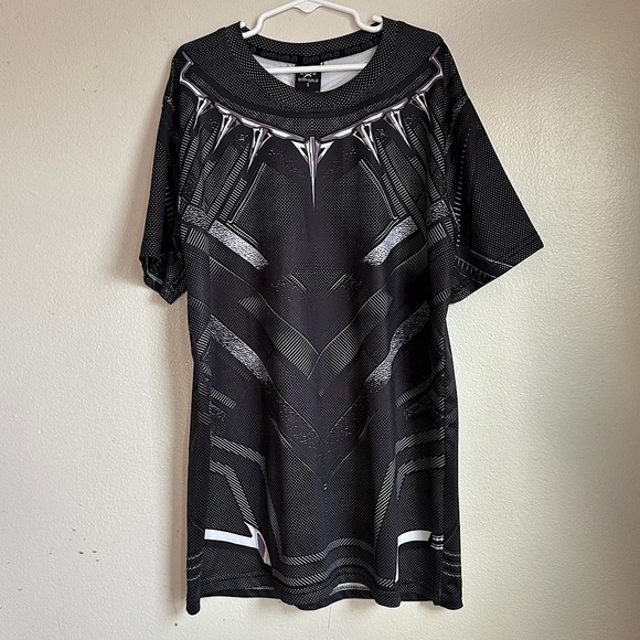 3/$20 💥 Boys Gym Gala Superhero Graphic T-Shirt Black & Gray Athletic Small - Picture 10 of 13